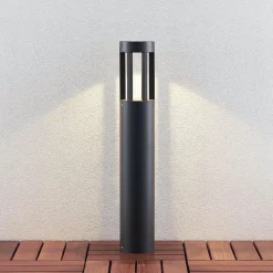 Lindby Jordis LED-gadelampe i mørkegrå