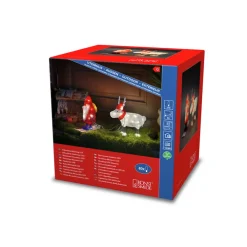Julemand og Rensdyr LED-dekorationslampe, IP44^Konstsmide Christmas New