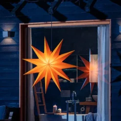 Jumbo stjerne, udendørs, 11 takker, Ø 100 cm, gul^STERNTALER