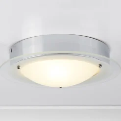 Searchlight Loftlamper>JUNA - loftlampe til badeværelses med glaskant