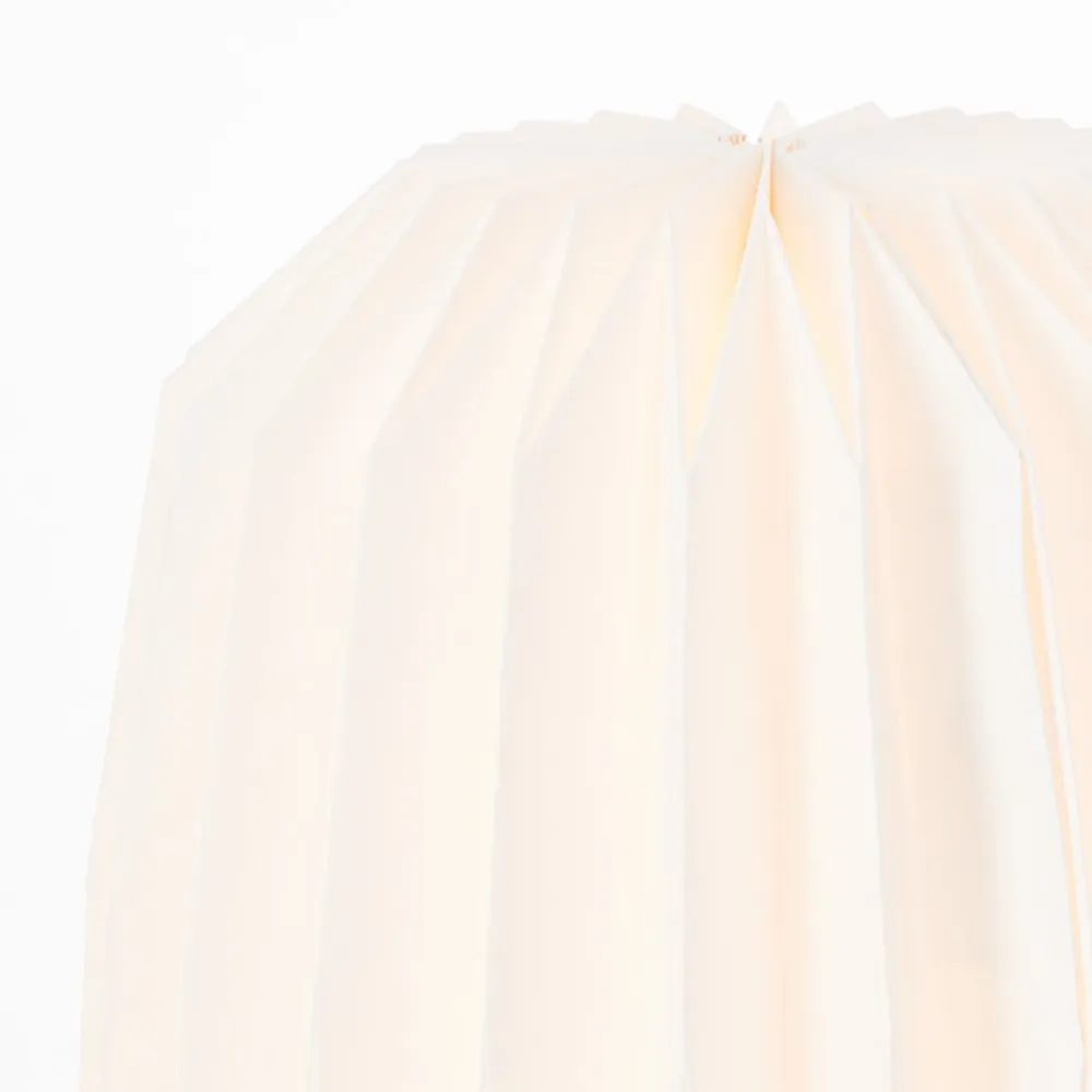 Brilliant June gulvlampe med skærm af pap, hvid