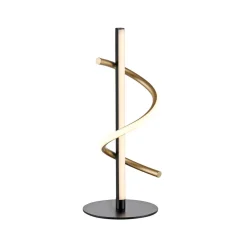 JUST LIGHT. Emanda LED-bordlampe, jern, sort-messing^JUST LIGHT. GmbH Best