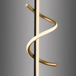 JUST LIGHT. Emanda LED-bordlampe, jern, sort-messing^JUST LIGHT. GmbH Best