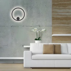 JUST LIGHT. GmbH JUST LIGHT. LED-batteridrevet væglampe Archie, sort, 3.000 K