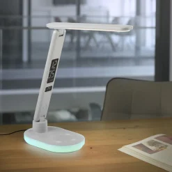 JUST LIGHT. GmbH JUST LIGHT. LED-bordlampe Tina, ABS, CCT, RGB, hvid