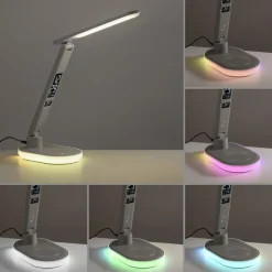 JUST LIGHT. GmbH JUST LIGHT. LED-bordlampe Tina, ABS, CCT, RGB, hvid