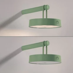 JUST LIGHT. GmbH JUST LIGHT. LED-væglampe Arma, grøn, plast IP44