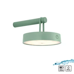 JUST LIGHT. GmbH JUST LIGHT. LED-væglampe Arma, grøn, plast IP44
