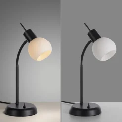 JUST LIGHT. Loki bordlampe, sort, jern, glas^JUST LIGHT. GmbH Outlet