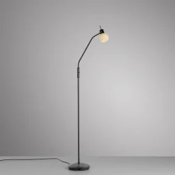 JUST LIGHT. GmbH JUST LIGHT. Loki gulvlampe, sort, jern, glas