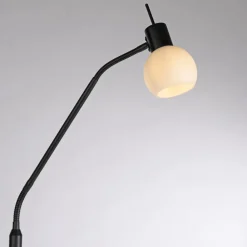 JUST LIGHT. GmbH JUST LIGHT. Loki gulvlampe, sort, jern, glas