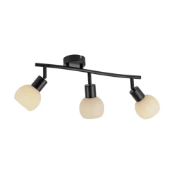 JUST LIGHT. GmbH JUST LIGHT. Loki loftlampe, 3 lyskilder, lang, sort, jern