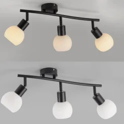 JUST LIGHT. GmbH JUST LIGHT. Loki loftlampe, 3 lyskilder, lang, sort, jern