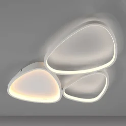 JUST LIGHT. GmbH JUST LIGHT. Pebbles loftlampe, hvid, dæmpbar