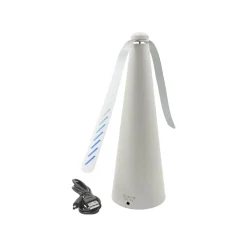 JUST LIGHT. Swat fluepiskeris, batteridrevet, hvid^JUST LIGHT. GmbH New