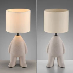 JUST LIGHT. GmbH JUST LIGHT. Ted bordlampe, keramik, opretstående, sandbeige