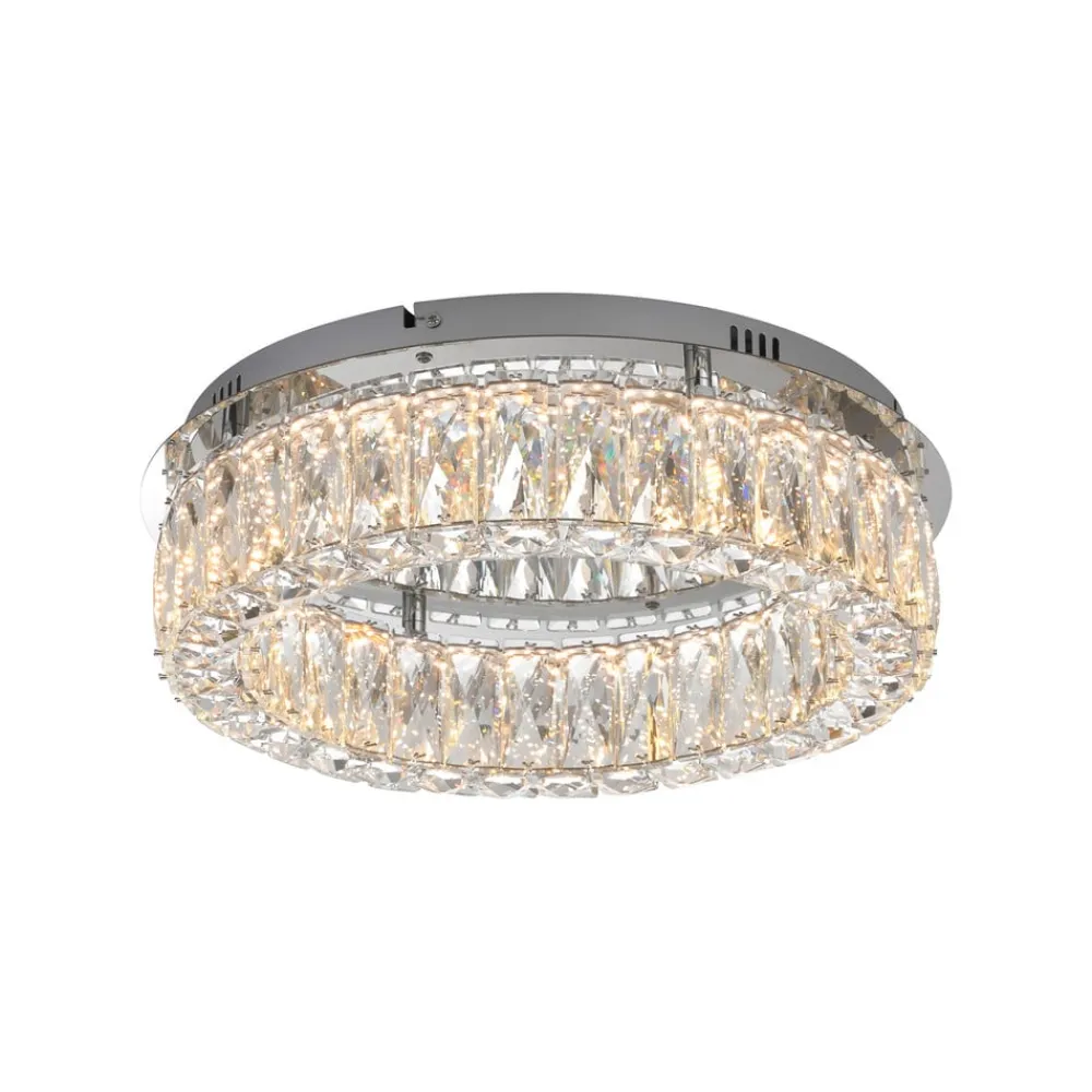 JUST LYS. Kulunka loftlampe, jern, krystalglas^JUST LIGHT. GmbH Outlet