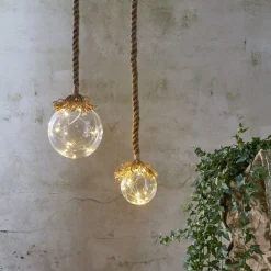 Jutta LED-dekorationslampe, glaskugle, Ø 15 cm^STAR TRADING New