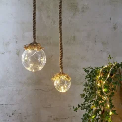 Jutta LED-dekorationslampe, glaskugle, Ø 15 cm^STAR TRADING New