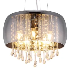 Kalla hængelampe med dekorative glaskrystaller^Globo Hot