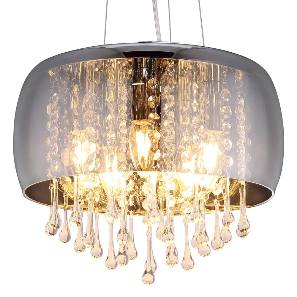 Kalla hængelampe med dekorative glaskrystaller^Globo Hot