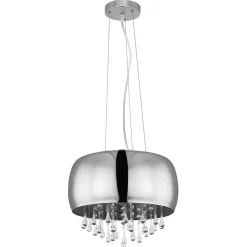 Kalla hængelampe med dekorative glaskrystaller^Globo Hot