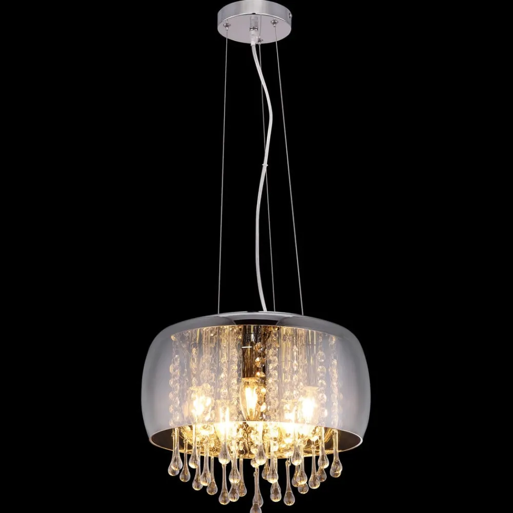 Kalla hængelampe med dekorative glaskrystaller^Globo Hot