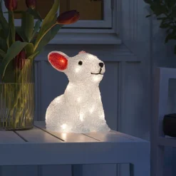 Kanin LED-lysfigur, batteridrevet^Konstsmide Season