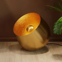 KARE Gulvlamper>Apollon gulvlampe, guld, Ø 50 cm