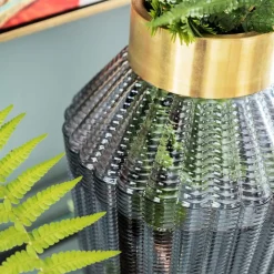 Barfly-vase, grå, glas, højde 30 cm, mundblæst^KARE Clearance