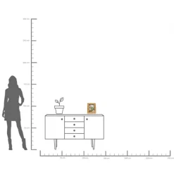 KARE billedramme Flower, 13 x 18 cm, polyresin, guldfarvet