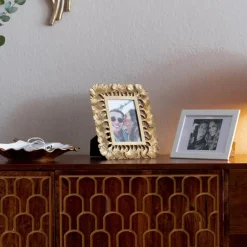 KARE billedramme Ginkgo, 10 x 15 cm, polyresin, guldfarvet