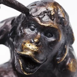 Bogstøtte Abe, polyresin, sort, sæt med 2 stk^KARE Clearance