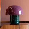 KARE bordlampe Mushroom, lilla/grøn, metal, 20 cm, E14