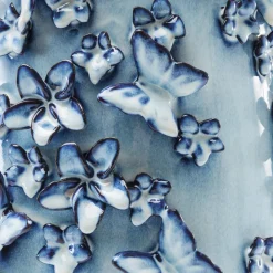 Butterflies-vase, lyseblå, højde 50 cm, stentøj^KARE Hot