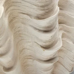 Concha dekorativ vase, højde 29 cm, støbt sten, beige^KARE Hot