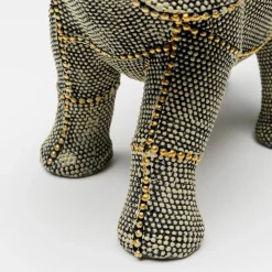 dekorationsfigur Walking Elephant Pearls, højde 24 cm, grå^KARE Outlet