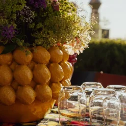 KARE dekorativ krukke Lemon Juice, højde 22 cm, Ø 34 cm, gul