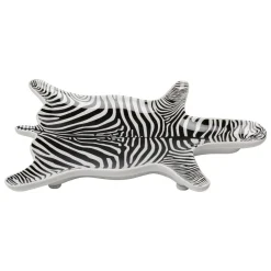 dekorativ skål zebra, porcelæn, sort/hvid, håndmalet^KARE Best