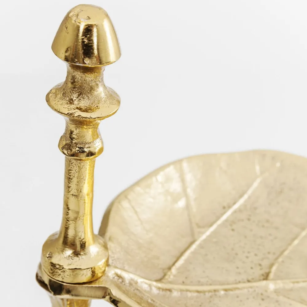 Etagere Leaf, aluminium, messingbelagt, h 46 cm^KARE Online