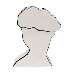 KARE Favola Lady-vase, højde 25 cm, keramik, sort/hvid