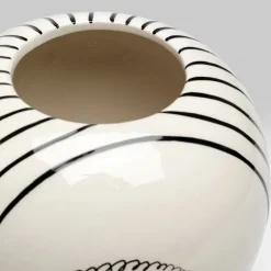 KARE Favola Lady-vase, højde 30 cm, keramik, sort/hvid