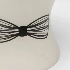 Favola Men-vase, højde 30 cm, keramik, sort/hvid^KARE