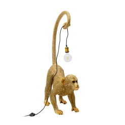 gulvlampe Monkey Dance, guldfarvet, 120 cm, E27^KARE Hot