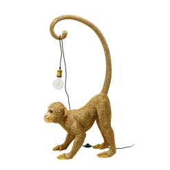 gulvlampe Monkey Dance, guldfarvet, 120 cm, E27^KARE Hot