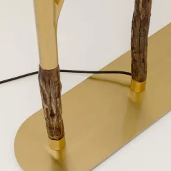 KARE Gulvlampe Twig, grøn/guld, 154 cm, E27