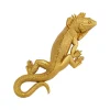 KARE Møbel Og Interiør>Lizard vægobjekt, lakeret polyresin, 31 x 11 cm, guld