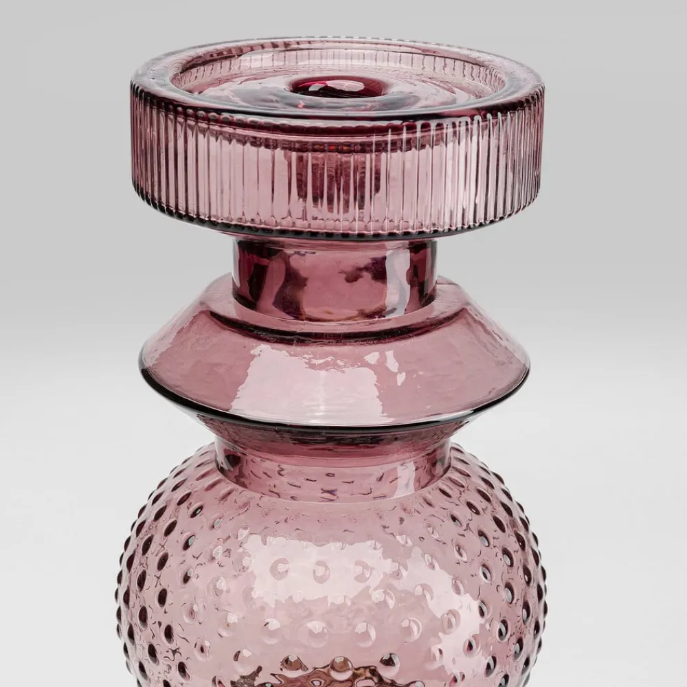 KARE Lysestage Marvelous Duo, højde 49 cm, glas lilla/grå