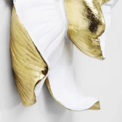 Orkidé-vægobjekt, polyresin, 24 x 25 cm, hvid^KARE Best