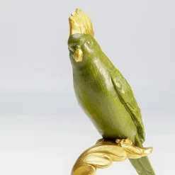 Parrot Guard dekorativ skål, guld/grøn, håndmalet^KARE Discount